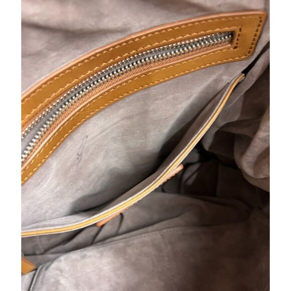 Liebeskind Berlin Jay Leather Hobo Bag Woven Cognac Shoulder Crossbody - Picture 12 of 13